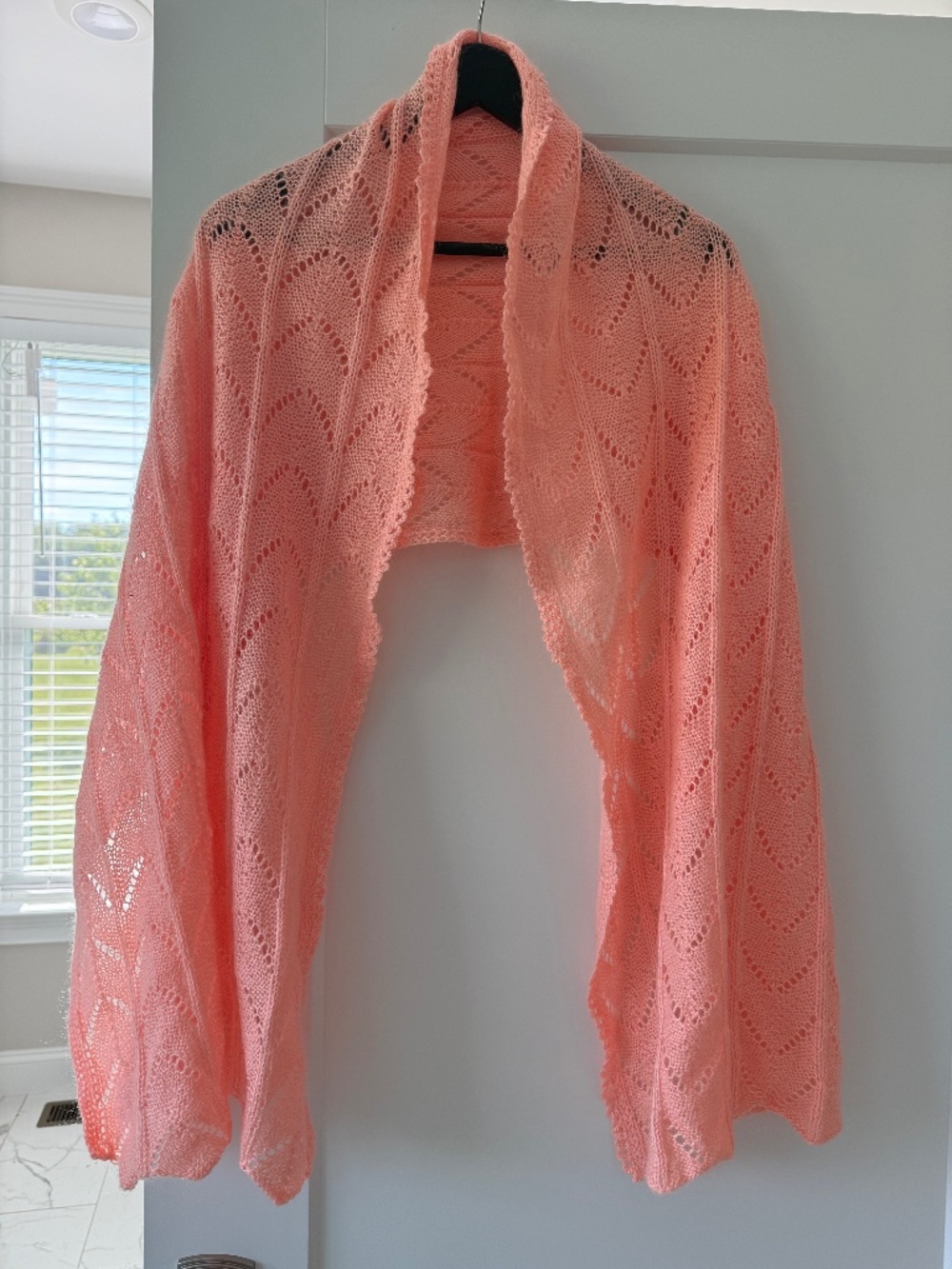 Authentic Russian Orenburg Shawl hand knit  wool